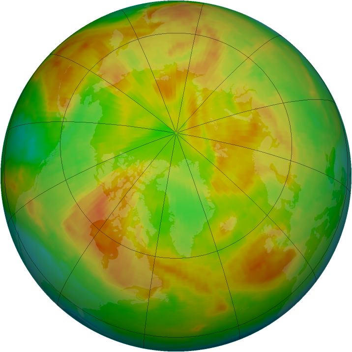 Arctic ozone map for 30 May 1998